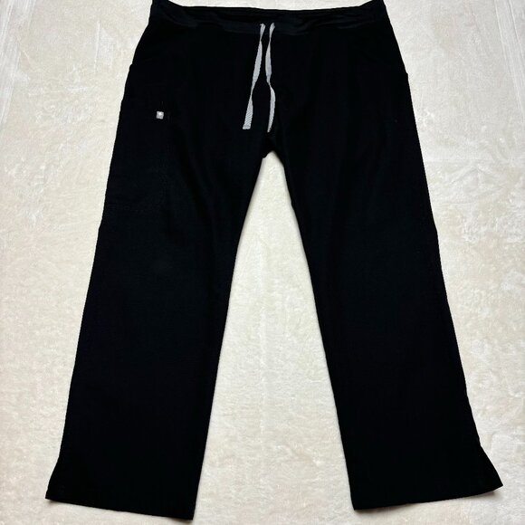 Figs Women Kade Cargo Scrub Pants XL Petite Black T21004P Technical Collection - Picture 1 of 8